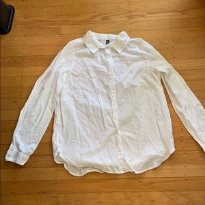 White button down